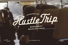 Hustle Trip Vintage Monoscript