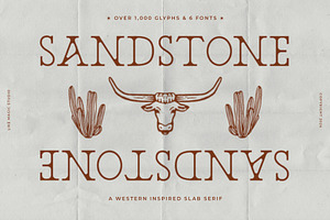 Sandstone - A Western Slab Serif, a Slab Serif Font by Like Magic Studio