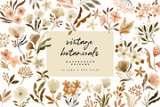 watercolor vintage botanical flowers, an Illustration by beatriceviyiwi (Thumbnail 1 of 10)