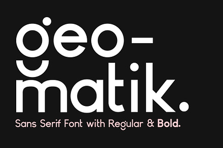 Geomatik - Modern Sans Serif Font, a Sans Serif Font by Tropical Type