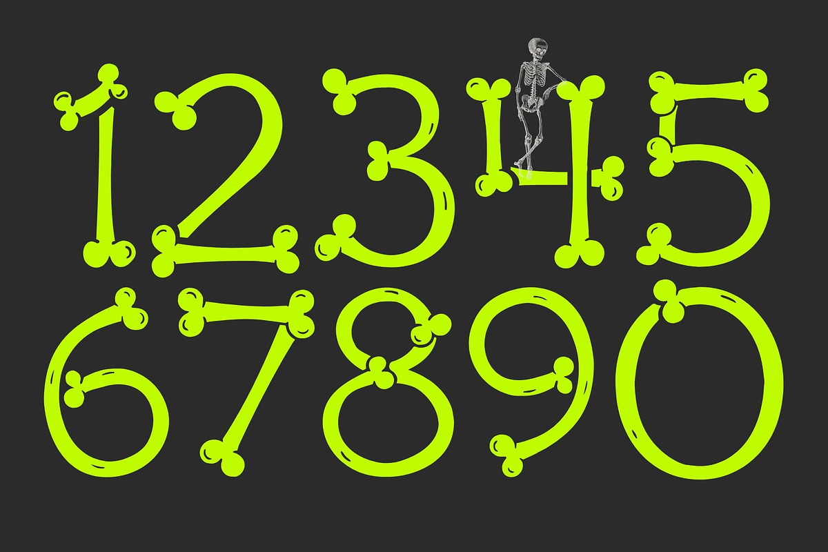 Bone Alchemy - Skeleton Typeface, a Handwritten Font by HipFonts (Photo 2 of 8)
