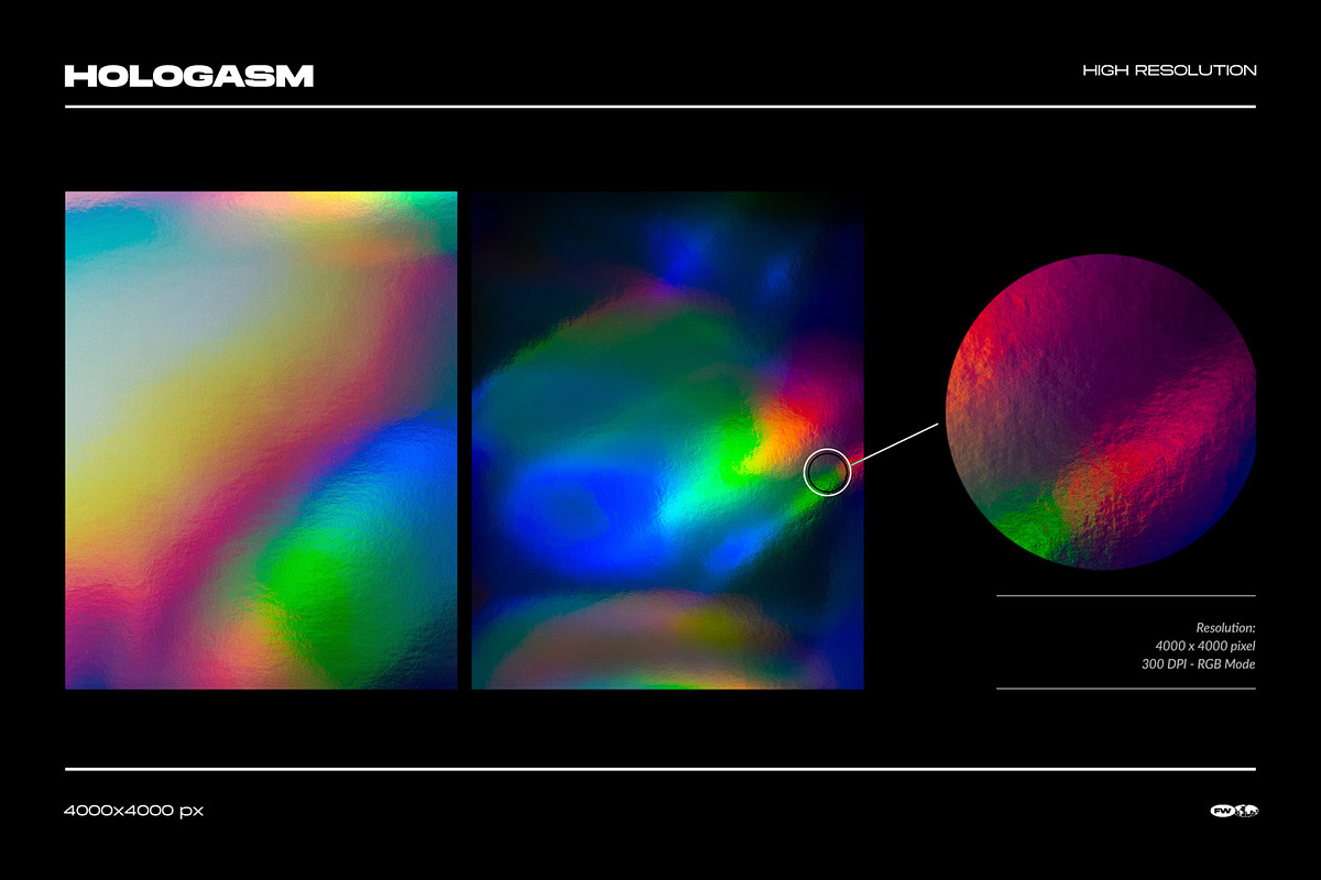 Hologasm - Iridescent Backgrounds, a Background Graphic by FLYERWRK (Photo 6 of 8)