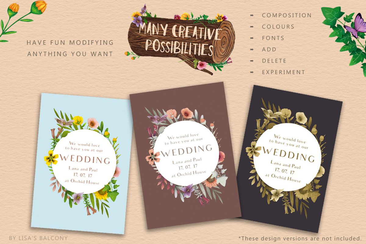 Wedding Flowers - Secret Garden, a Decorative Illustration by Lisa's Balcony (Photo 12 of 14)