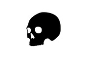 Skull & Crossbones Silhouette Vector, an Illustration by jahid234 (Thumbnail 37 of 51)