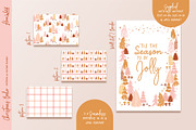 Christmas Boho Patterns and Vectors, a Pattern Graphic by Flora Wild Designs (Thumbnail 4 of 5)