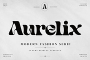 Aurelix | Modern Fashion Serif, a Serif Font by Ckybe's Corner (Thumbnail 1 of 11)