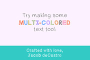 Upside Handwritten Outline Font, a Script Font by Jacob deCastro (Thumbnail 5 of 5)