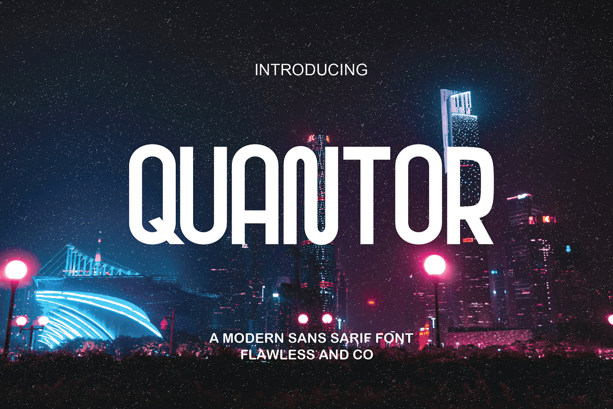 Quantor | Modern Minimal Sans Serif, a Sans Serif Font by Artdez (Photo 1 of 3)
