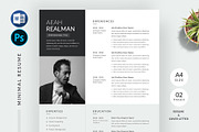 Word Resume & Cover Letter, a Stationery Template by Pixelpick (Thumbnail 1 of 6)