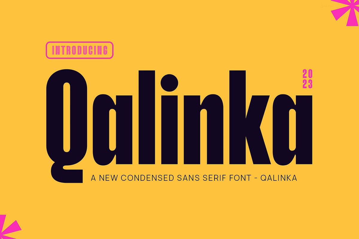 Qalinka - Modern Condensed Sans, a Sans Serif Font by TypeLogue (Photo 1 of 5)