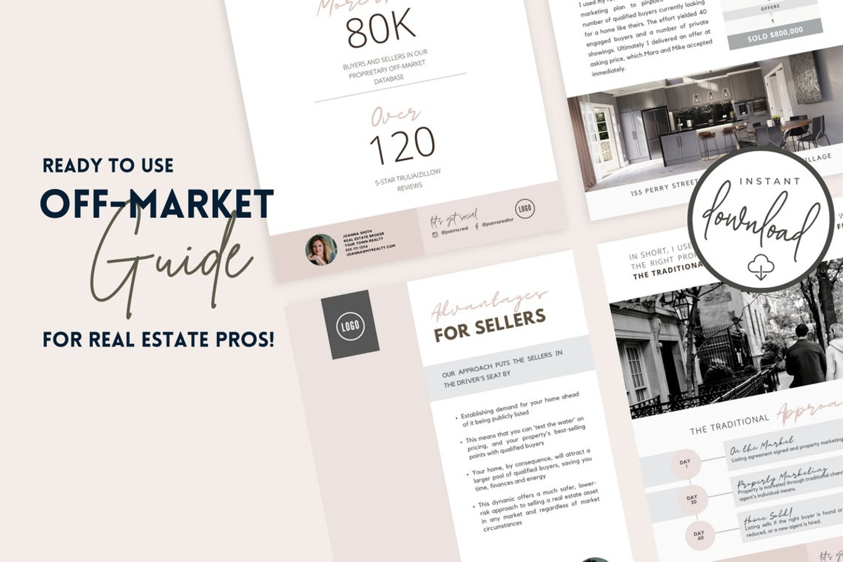 Editable Off-Market Guide CANVA, a Flyer Template by RealEstateDreams (Photo 3 of 4)