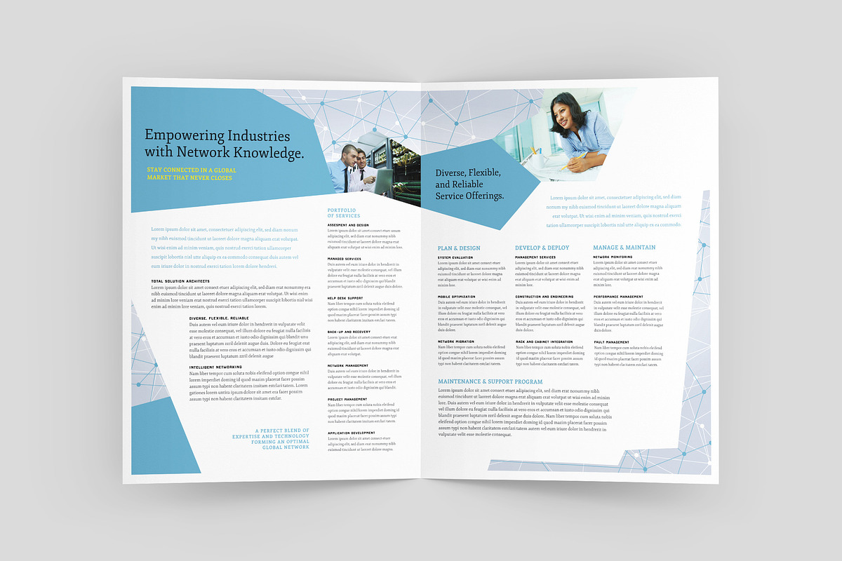 Global Network Brochure Template, a Brochure Template by StockLayouts (Photo 2 of 4)