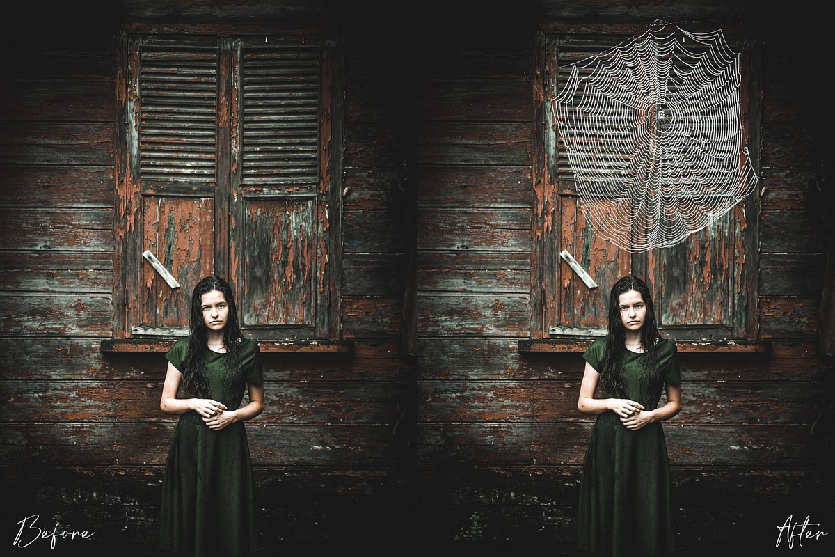 Spiderweb Photoshop Overlays, an Object Graphic by Prestige Photography (Photo 5 of 14)