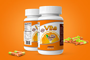 Pills Botle Vitamin Mockup, a Product Mockup by rogeriomarcos (Thumbnail 8 of 11)