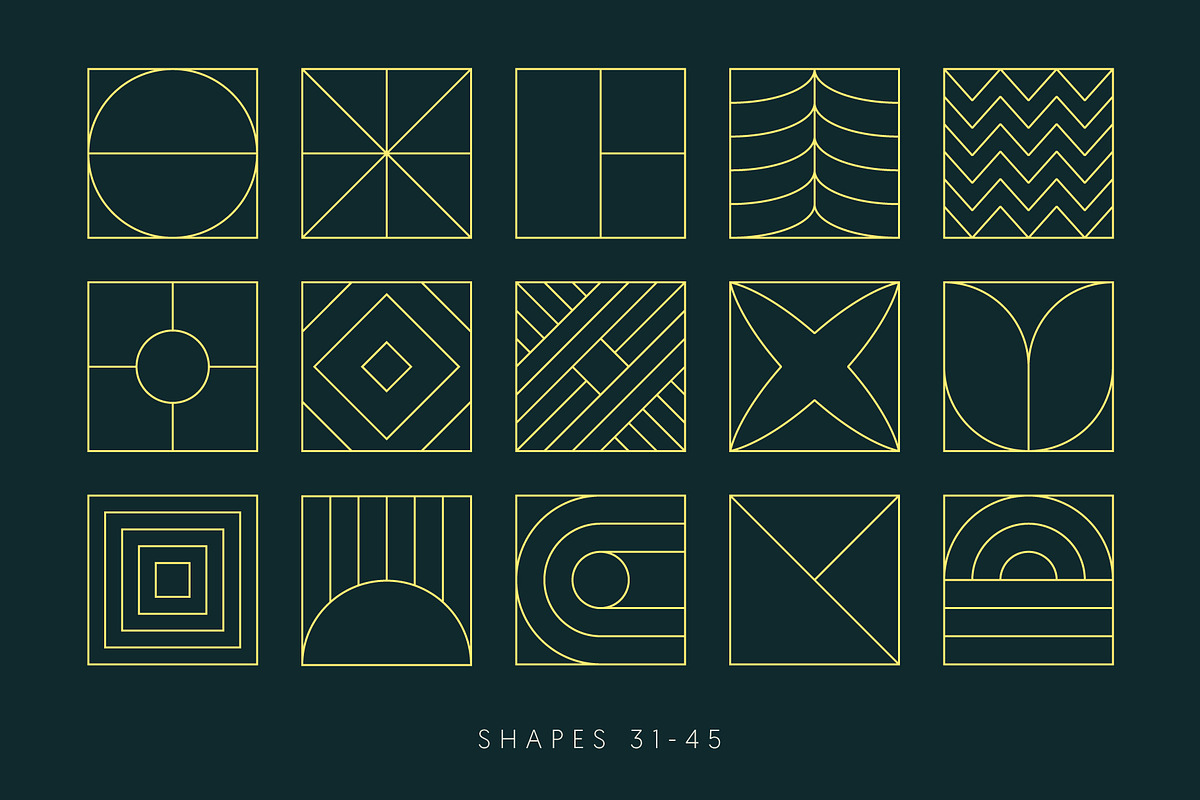 Linear Shapes - Vol.1, an Object Graphic by Léo Alexandre
