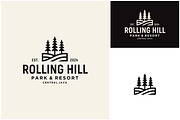 Cedar Pines Tree Rolling Hill Logo, a Branding & Logo Template by Enola99d (Thumbnail 1 of 2)