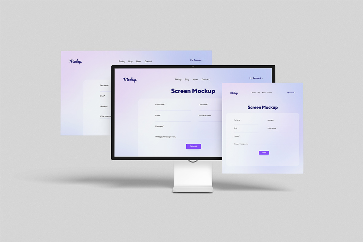 High-Quality iMac Screen Mockup, a Mac Mockup by swsi-studio (Photo 3 of 5)