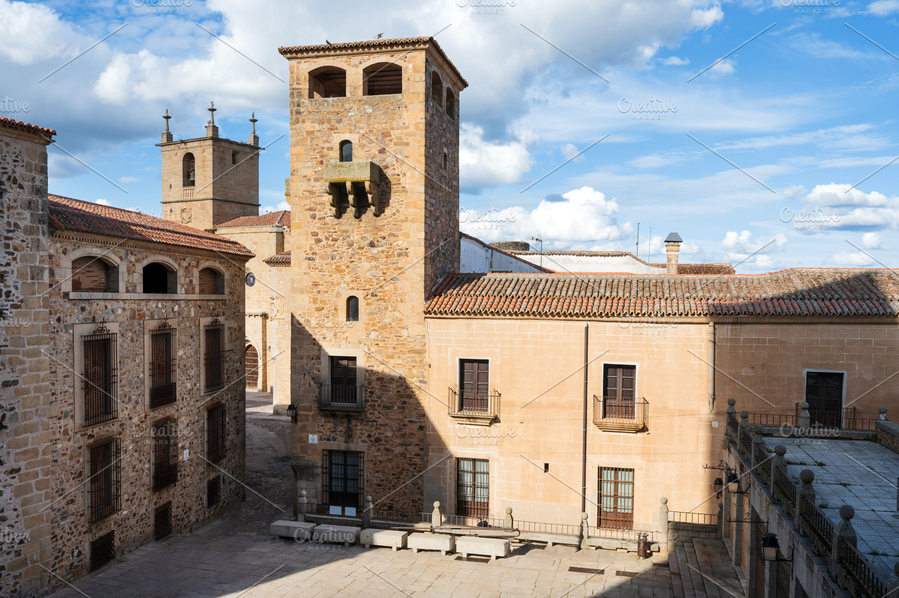 Panoramic view of Caceres, Extremadura, Spain, an Architecture Photo by david.herraez.calzad