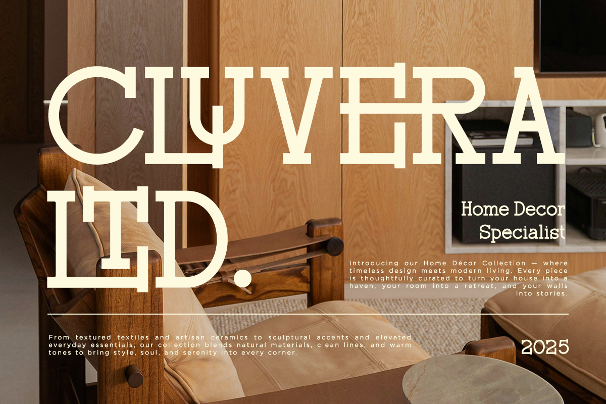 Rochilo - Stylish Slab Ligatures, a Slab Serif Font by Say Studio (Photo 2 of 7)