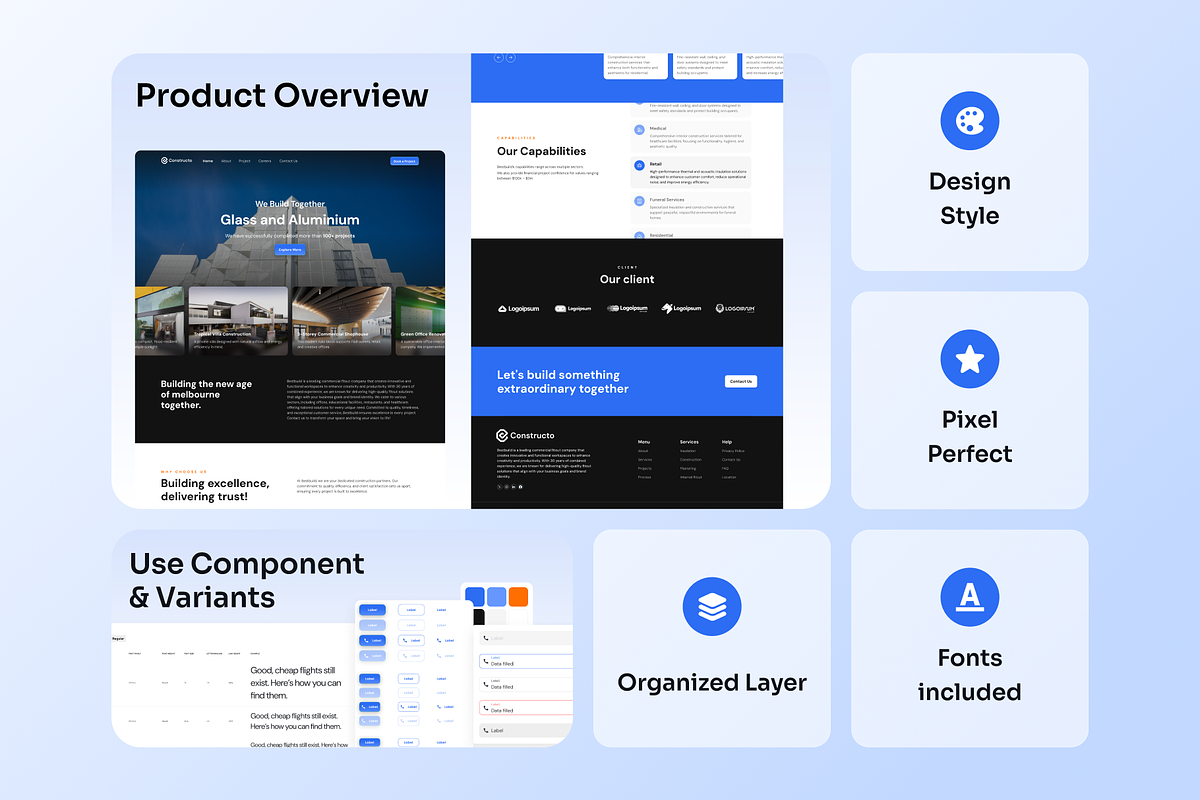 Constructo - Multipurpose Web UI Kit preview 3