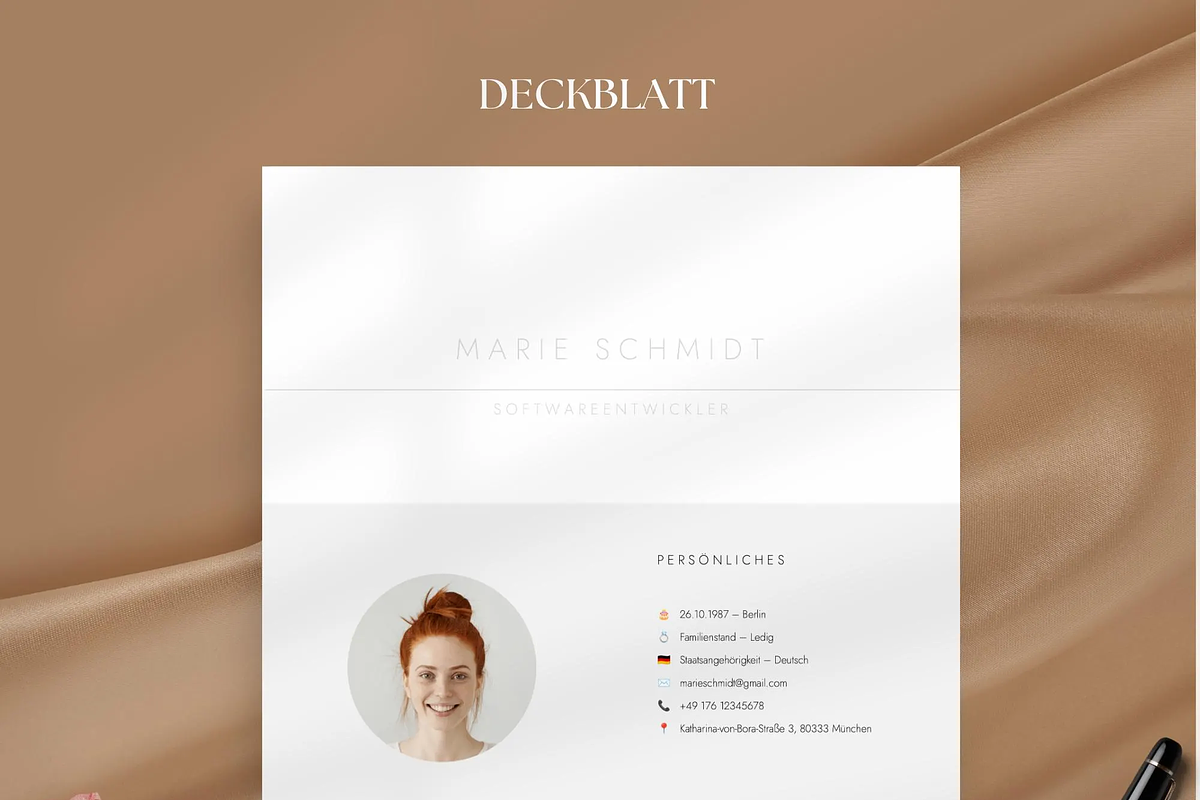 Professionelle Lebenslauf Vorlage, a Resume Template by OkiDocs Resume Templates (Photo 7 of 10)
