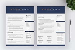 Professional Resume Template 4 Pages