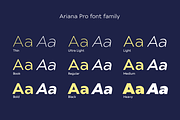 Ariana Pro font family, a Sans Serif Font by Mostardesign Type Foundry (Thumbnail 9 of 16)