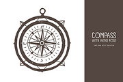 Compass with a wind rose, an Illustration by Good Studio (Thumbnail 1 of 3)