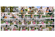 Woman with White Dog Photos, an Animal Photo by Tekso (Thumbnail 1 of 6)