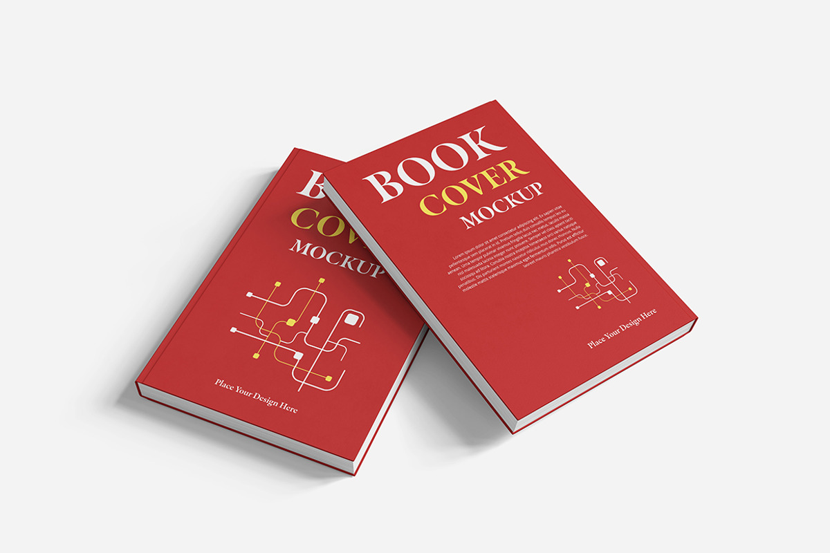 Book Cover Mockup PSD, an Advertising Mockup by Indah (Photo 3 of 5)