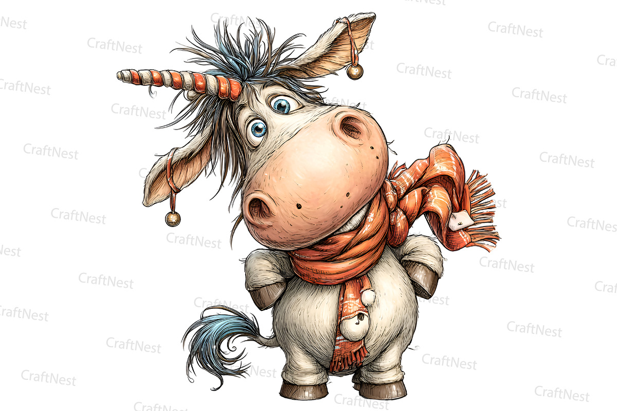 Playful Christmas Clipart, an Illustration by Craft Nest (Photo 4 of 7)