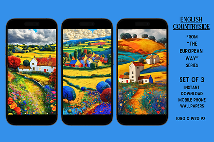 Mobile Phone Wallpapers(Countryside), a Wallpaper Graphic by Shisa Images
