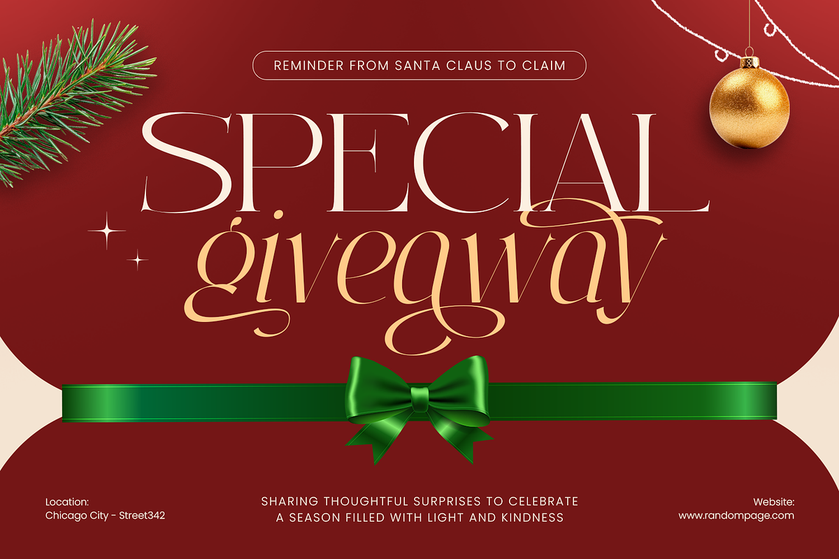 Christmas Memory - Christmas Font, a Serif Font by Umitype (Photo 3 of 9)