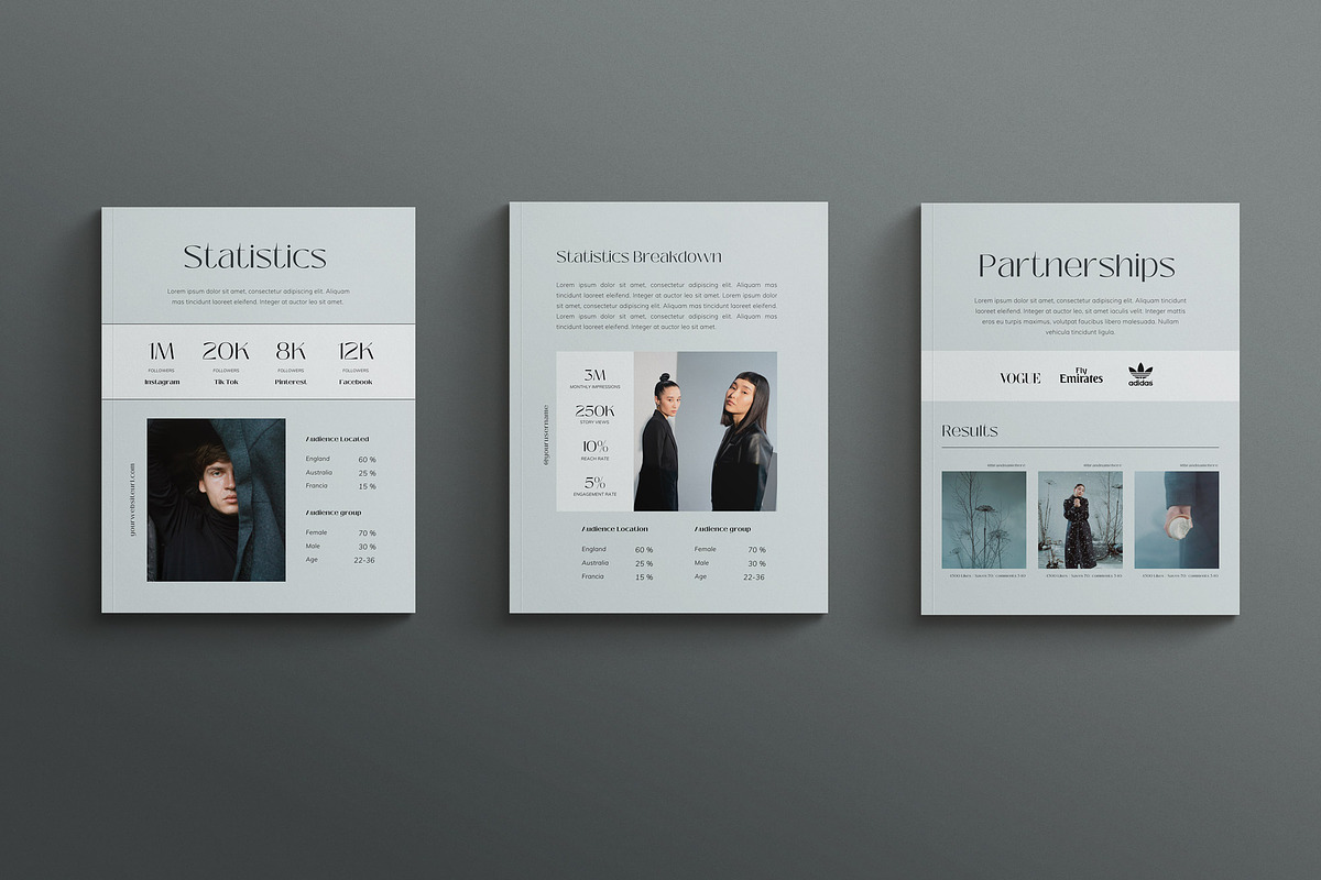 SERENITY | Media Kit Canva Template, a Magazine Template by Sierra Creative Studio (Photo 6 of 10)