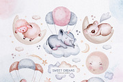 Sweet dreams watercolor collection, an Animal Illustration by Peace ART (Thumbnail 6 of 17)