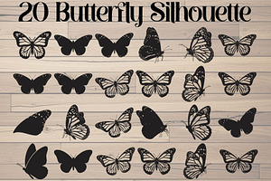 Butterfly Silhouette Bundle, an Object Graphic by Designer_Momina