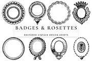 Procreate Badges and Rosettes, a Brush Add-On by Century Library (Thumbnail 7 of 7)