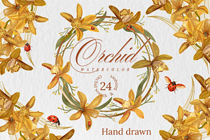 Orchid wreath & Bouquet
