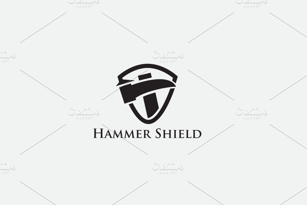 Hammer Shield Logo, a Branding & Logo Template by Sahade Studio (Photo 2 of 3)