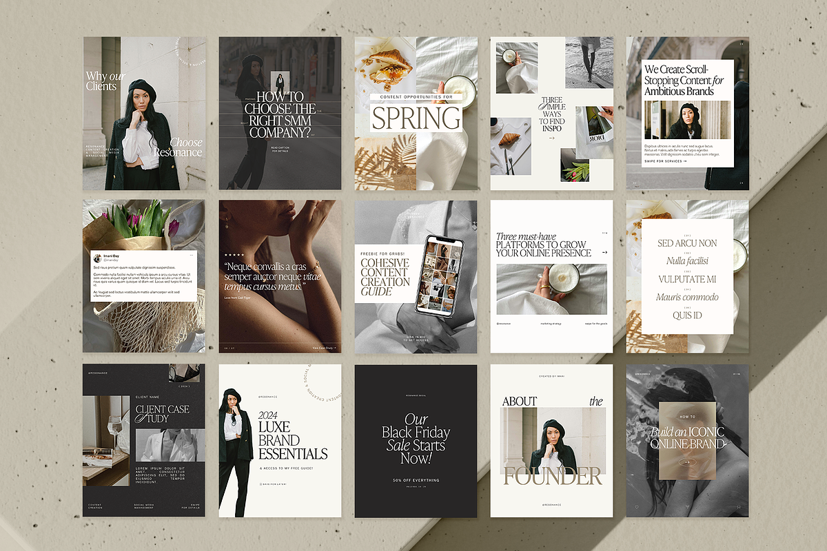Luxurious Canva Social Media Templates