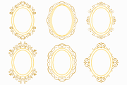 Oval Ornamental Frame Vector Bundle, a Decorative Illustration by Kusumaillustration (Thumbnail 9 of 16)