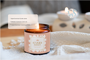 Minimal Floral Candle Label Template, a Stationery Template by Little Creative Scribbles (Thumbnail 4 of 6)