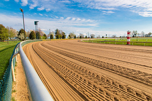 Horse race track.