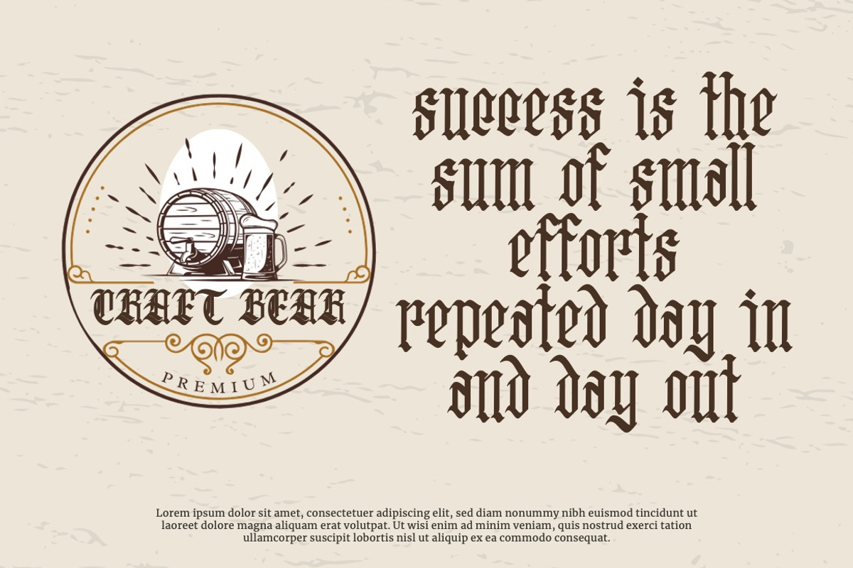 Oolivar Strenya - Gothic Blackletter, a Font by Dhabee (Photo 12 of 15)