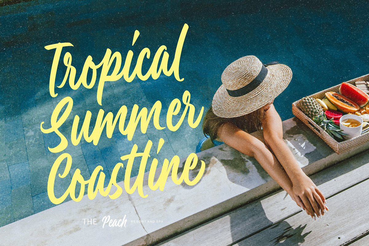 Peach Panturas – Expressive Handwri, a Handwritten Font by Four Lines Std. (Photo 2 of 11)