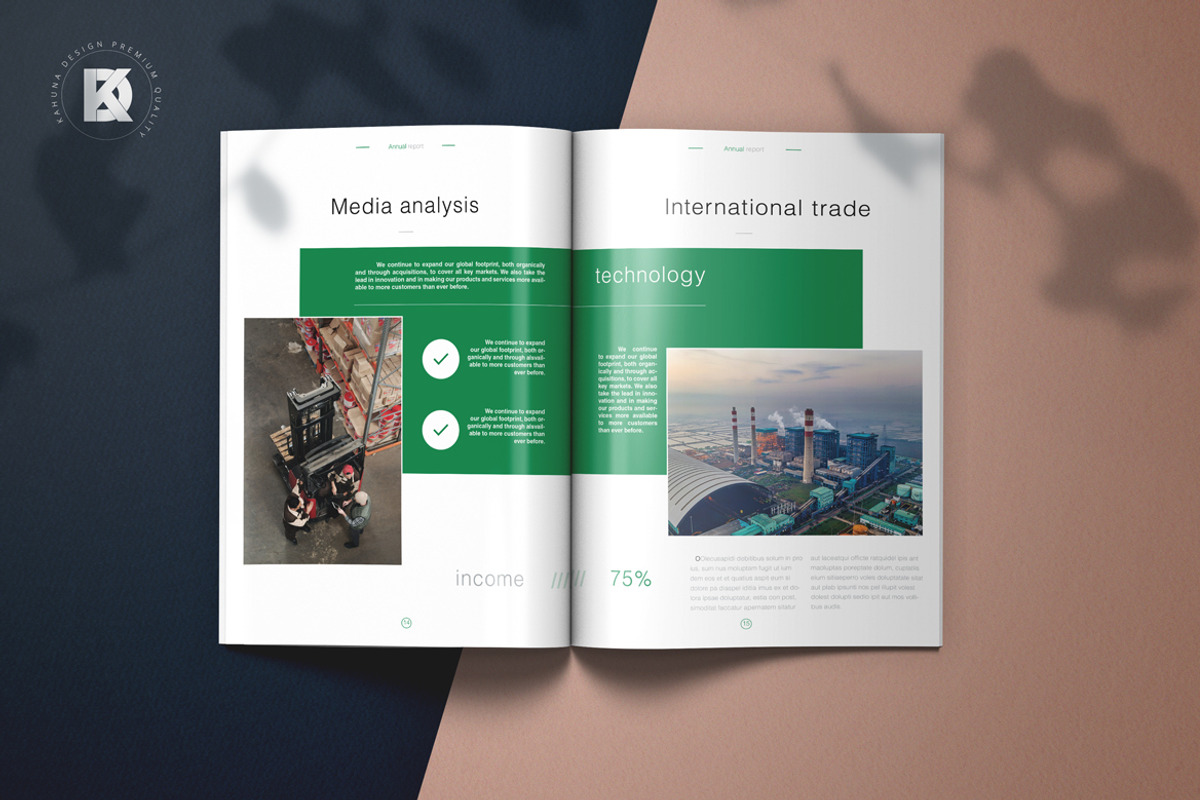 Annual Production Corporate Report, a Stationery Template by Kahuna Design (Photo 9 of 10)