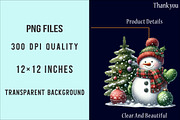 Watercolor Snowman Green Scarf Png, an Illustration by SinaCreation (Thumbnail 6 of 7)