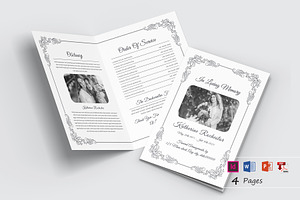 Funeral Program Template Word-V03