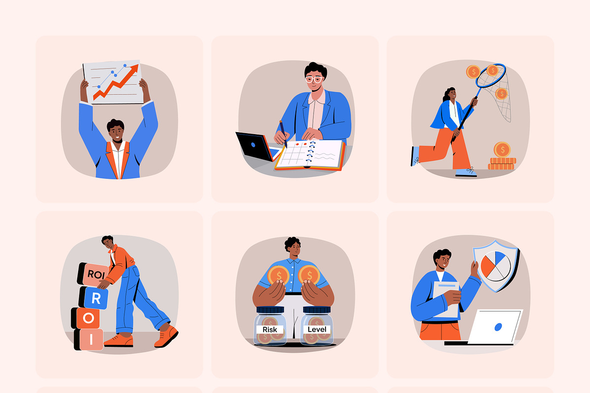 Skill Growth Illustration Art Set, a Finance Illustration by Creative Stall (Photo 7 of 9)