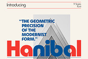 Hanibal, a Sans Serif Font by Muhammad Hastian (Thumbnail 1 of 9)